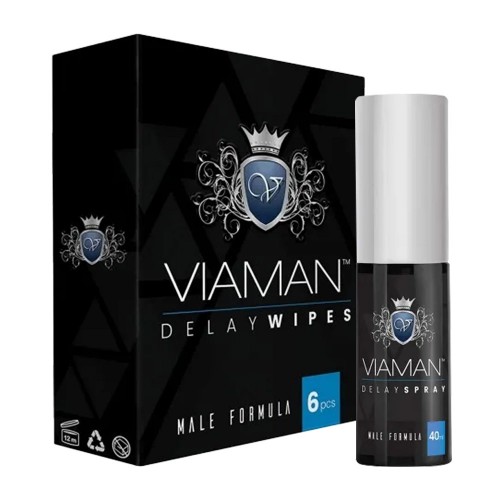 Viaman Delay bundel - Vertragende spray en wipes