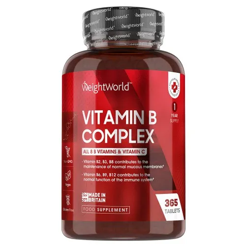 Vitamine B-complex - 365 Tabletten - Mix van 8B belangrijke vitaminen