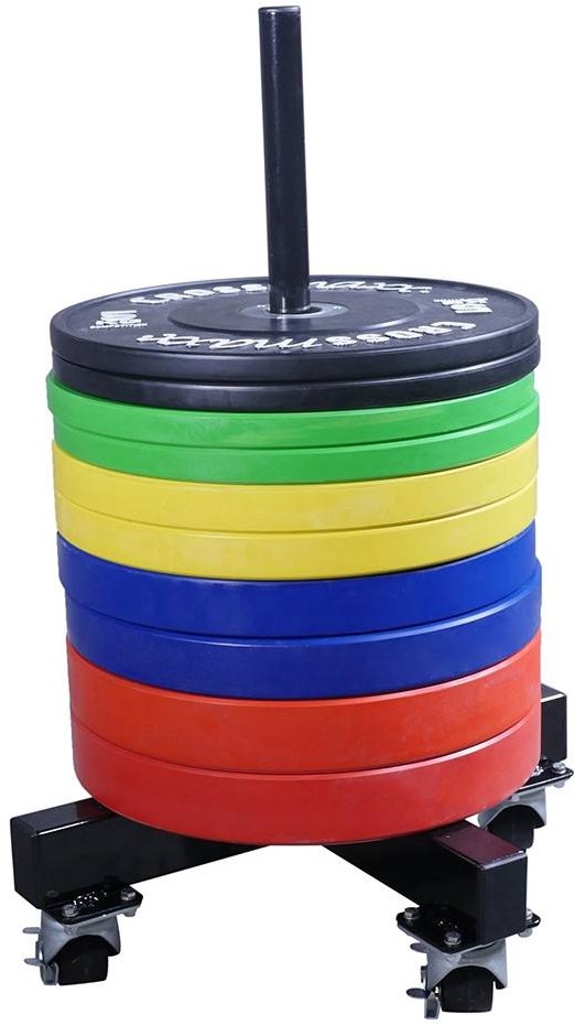 Lifemaxx Crossmaxx Bumper Plate Stacker op Wielen - Schijvenstandaard