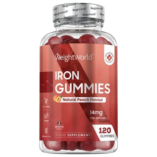 IJzer gummies - 14 mg - 120 gummies - Puur ijzer supplement