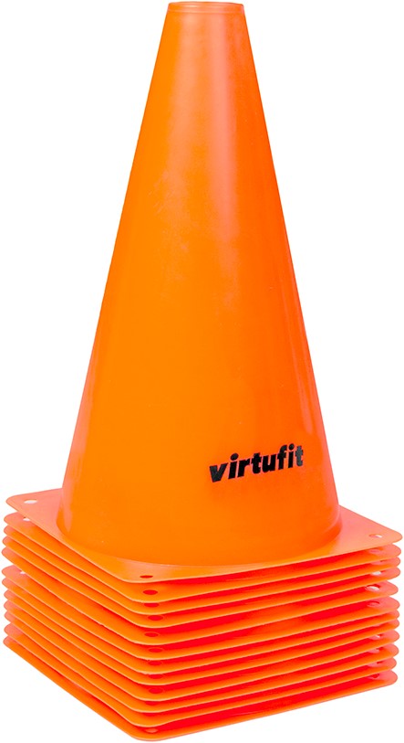 VirtuFit Pionnen Set - 23 cm - 12 Stuks - Oranje - Tweedekans