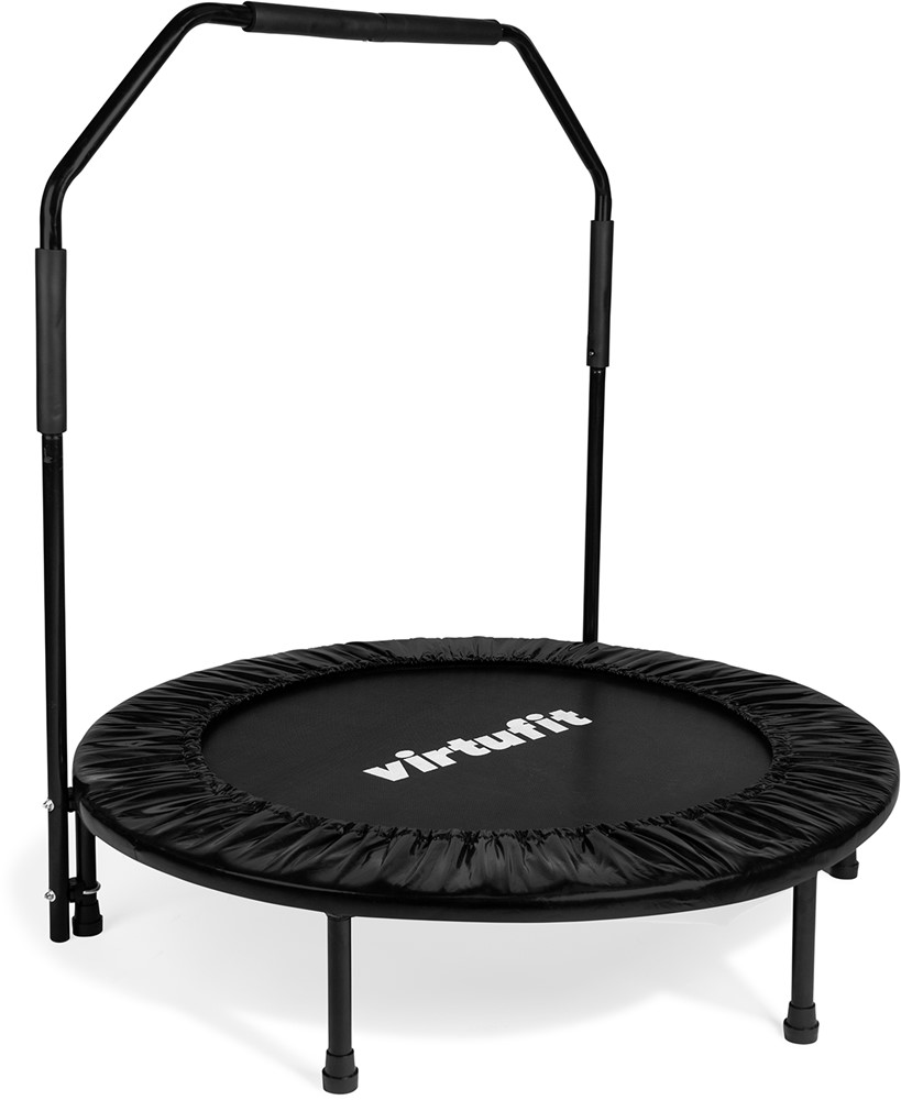 VirtuFit Opvouwbare Fitness Trampoline met Handvat - Zwart - 100 cm - Tweedekans