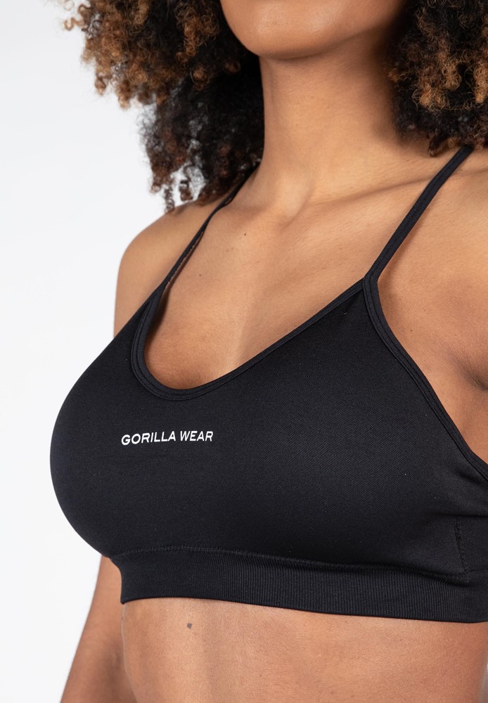 Gorilla Wear Quincy Seamless Sportbeha - Zwart - M/L