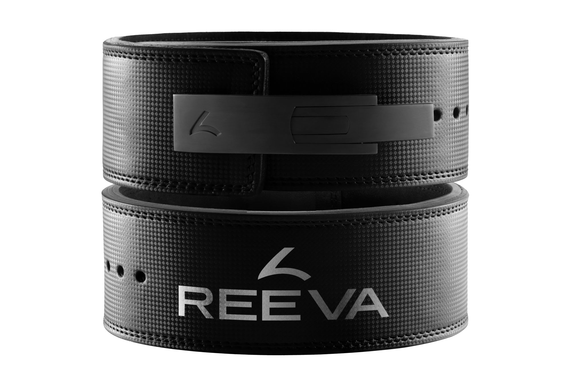 Reeva Lifting Belt van Carbon Leer - RVS Gesp - 13 mm - XS