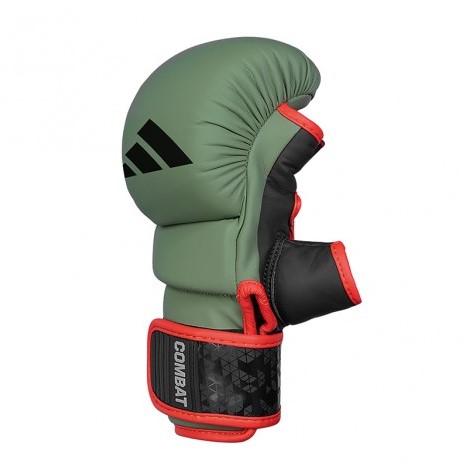 Adidas Combat 50 Sparring Grappling MMA-handschoenen - Legergroen/Zwart - M