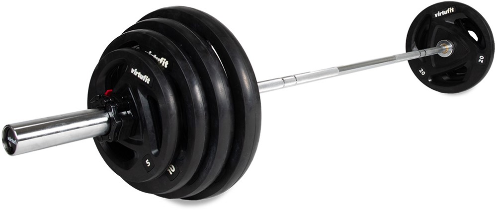 VirtuFit Olympische Rubberen Halterset - 120 kg