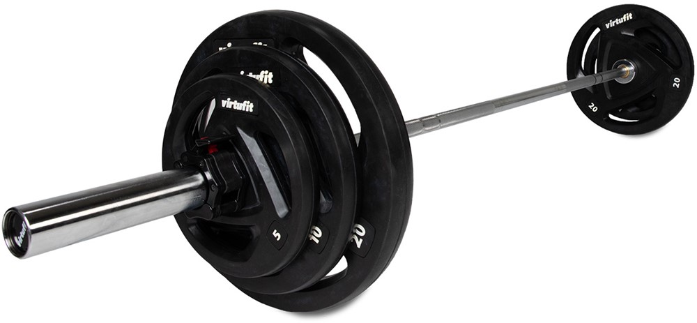 VirtuFit Olympische Rubberen Halterset - 90 kg