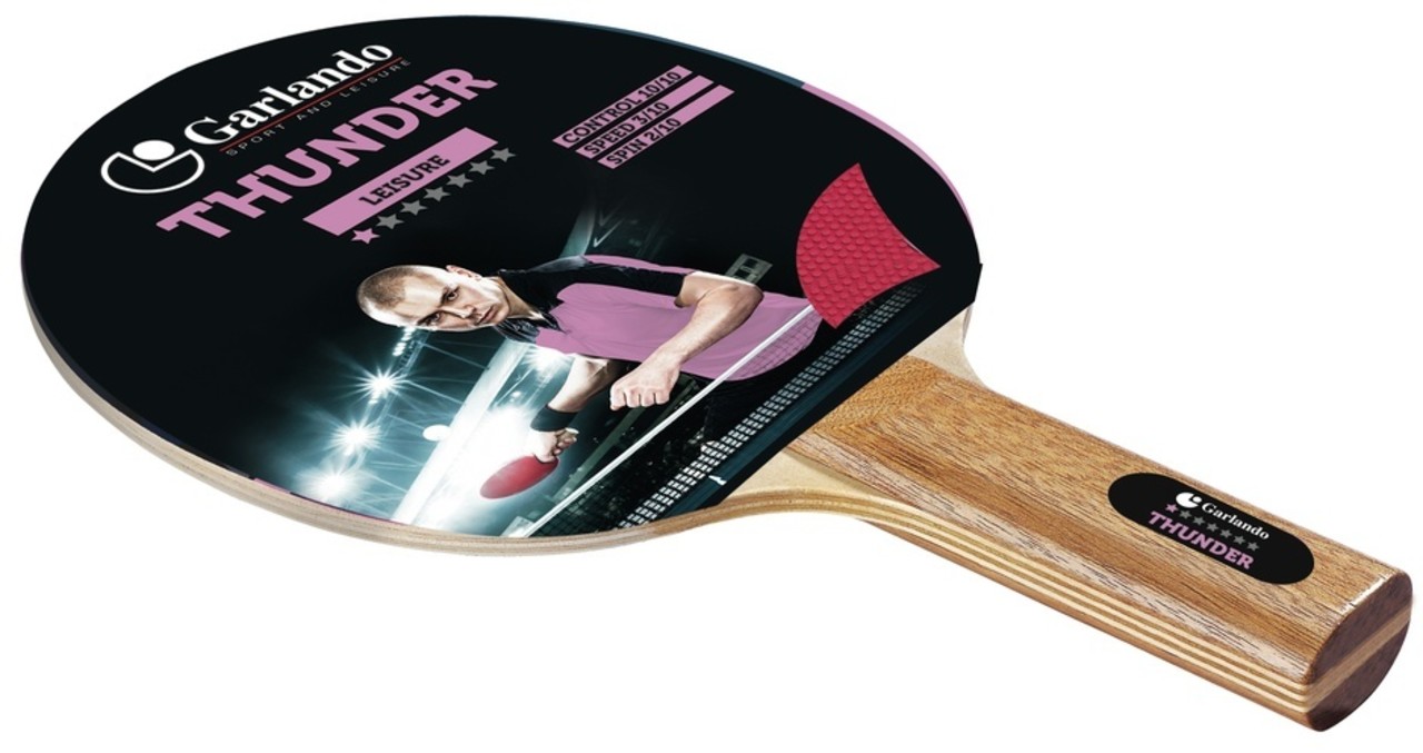 Garlando Thunder Tafeltennis Bat - 1 Star - Bat voor Beginner