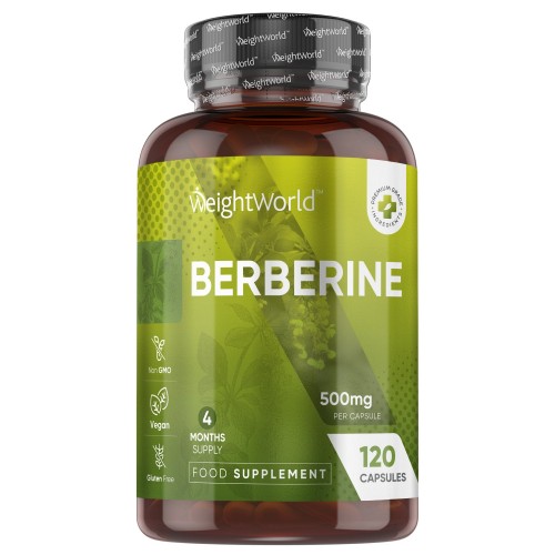 Berberine capsules - 500 mg berberine 120 capsules - WeightWorld