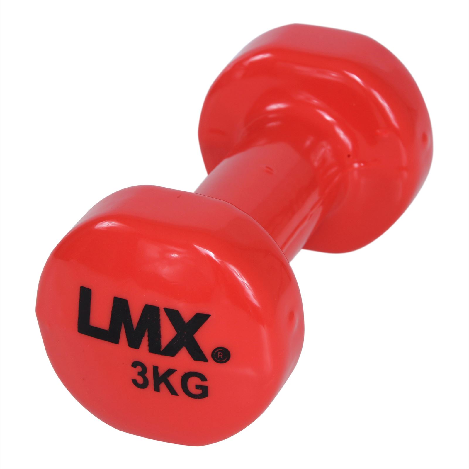 Lifemaxx Vinyl Dumbbellset - Set van 2 x 3 kg - Rood