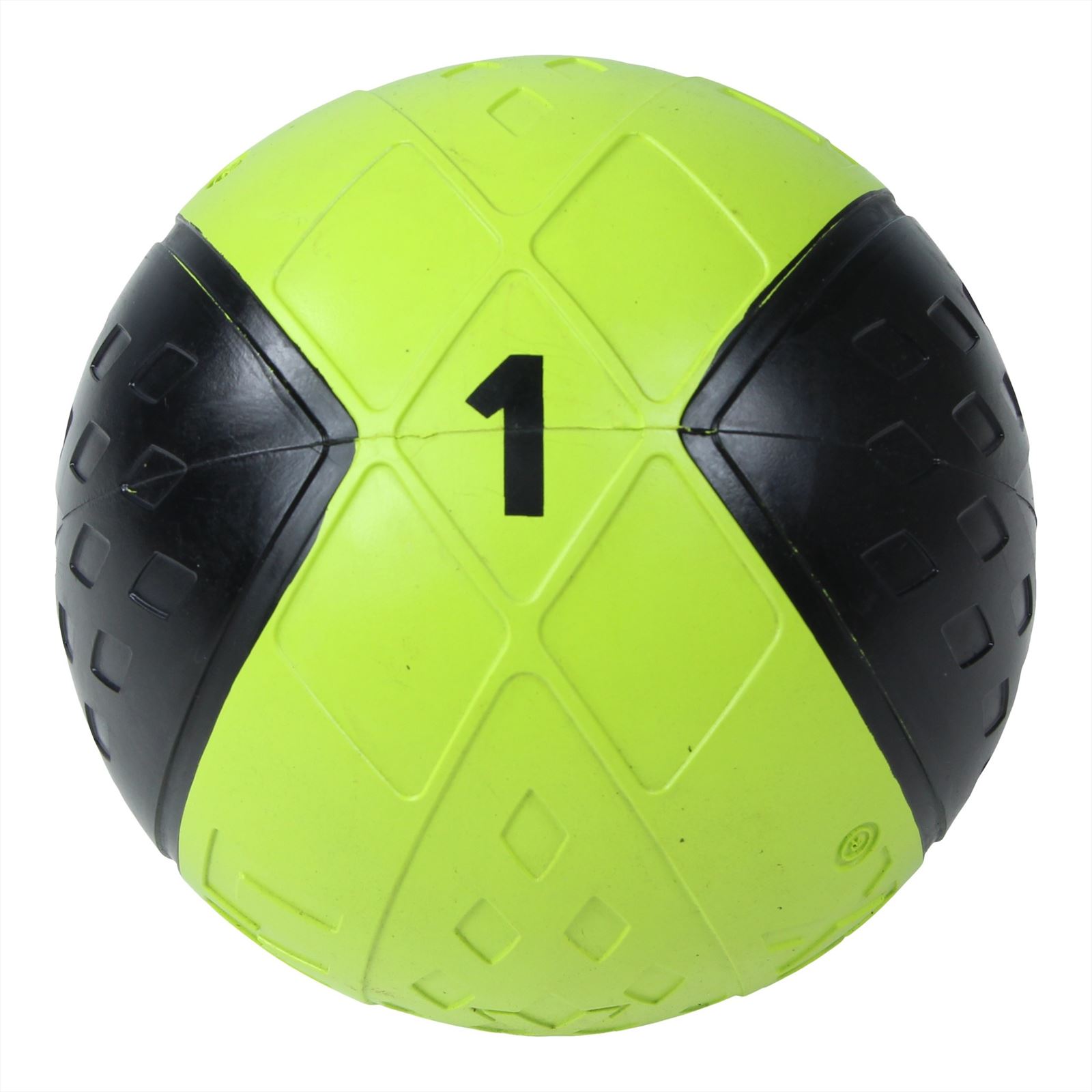 Lifemaxx LMX Medicijn Bal - Medicine Ball - 1 kg - Zwart/Geel