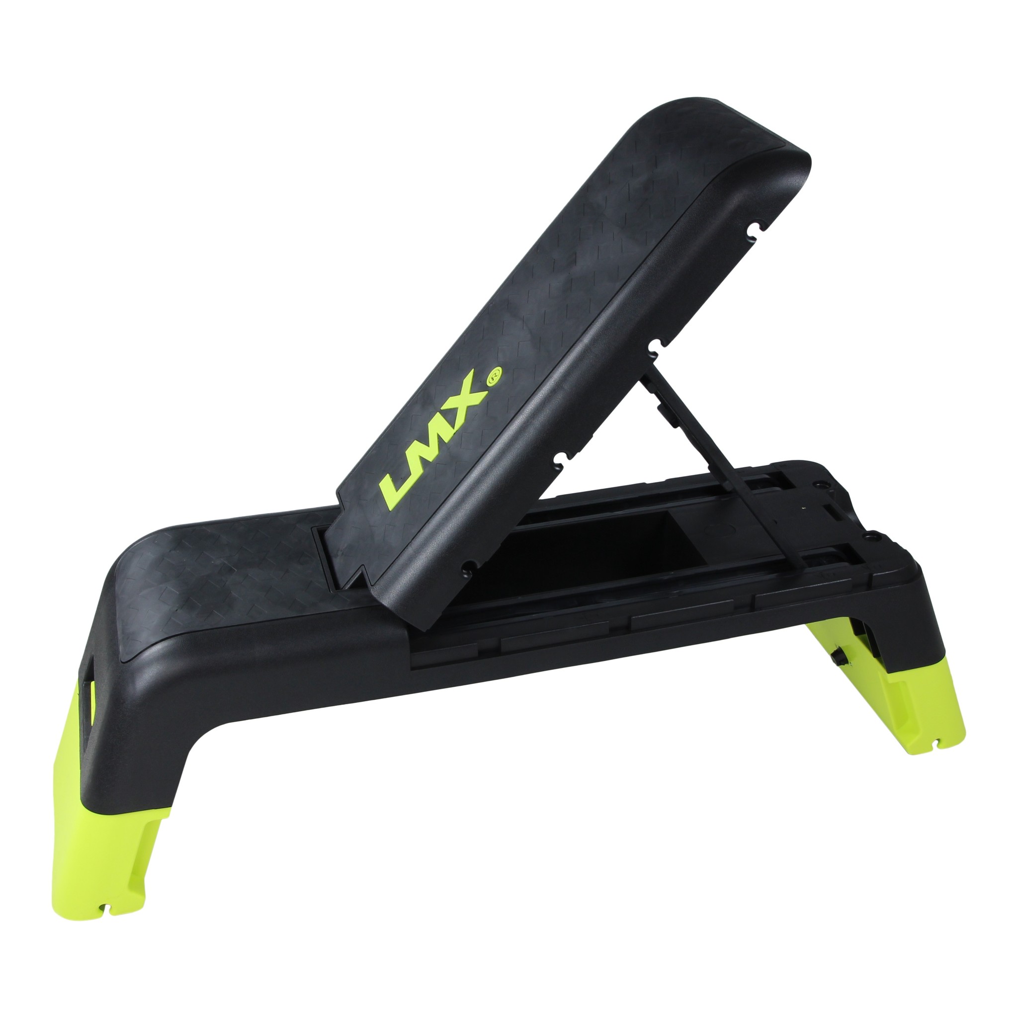 Lifemaxx LMX Verstelbare Fitness Step - Aerobic Stepper - Zwart/Geel