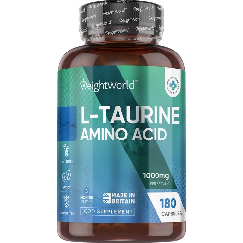 Purr L-Taurine - 180 Capsules - 1000 mg - Natuurlijk aminozuren supplement