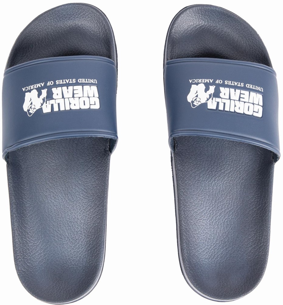 Gorilla Wear Pasco Badslippers - Marineblauw - 44