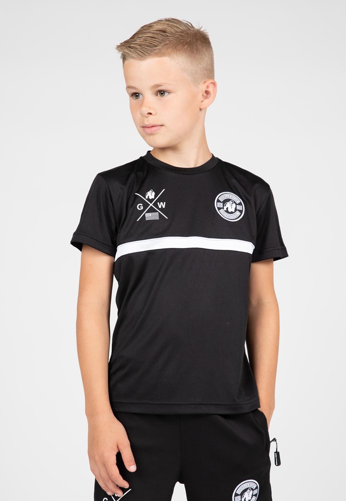 Gorilla Wear Vernon Kids T-shirt - Zwart - 164