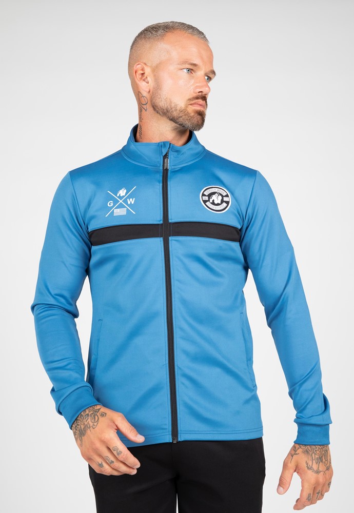 Gorilla Wear Vernon Trainingsjas - Track Jacket - Blauw - M