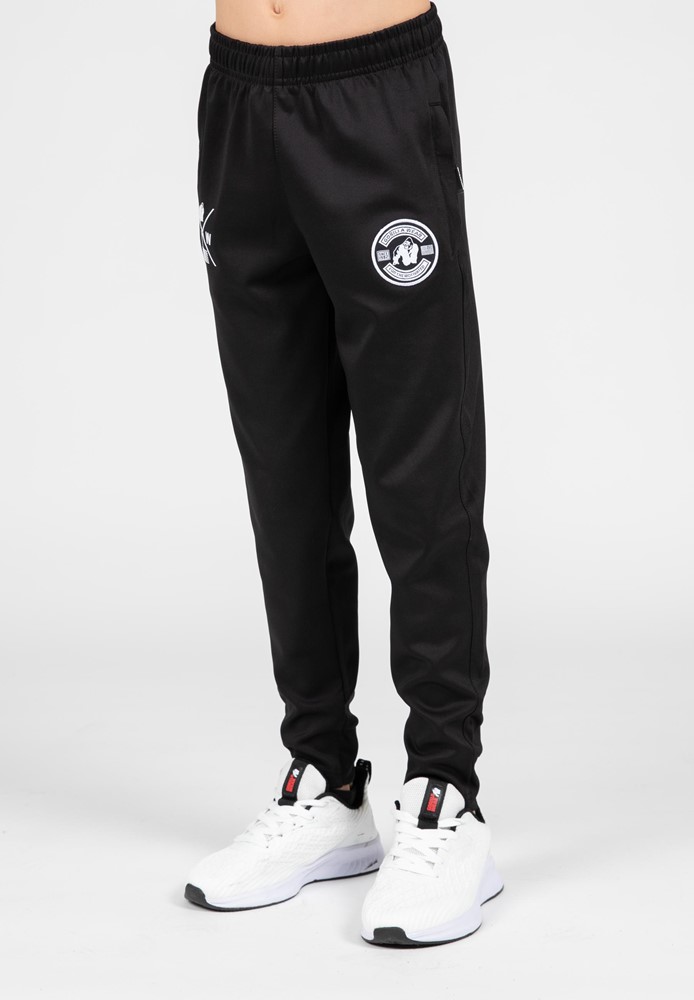 Gorilla Wear Vernon Kids Trainingsbroek - Track Pants - Zwart - 140