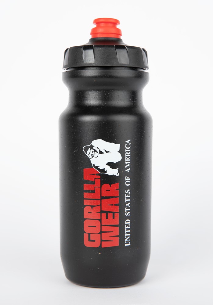 Gorilla Wear Sustainable Grip Bidon - Drinkfles - 500 ml - Zwart