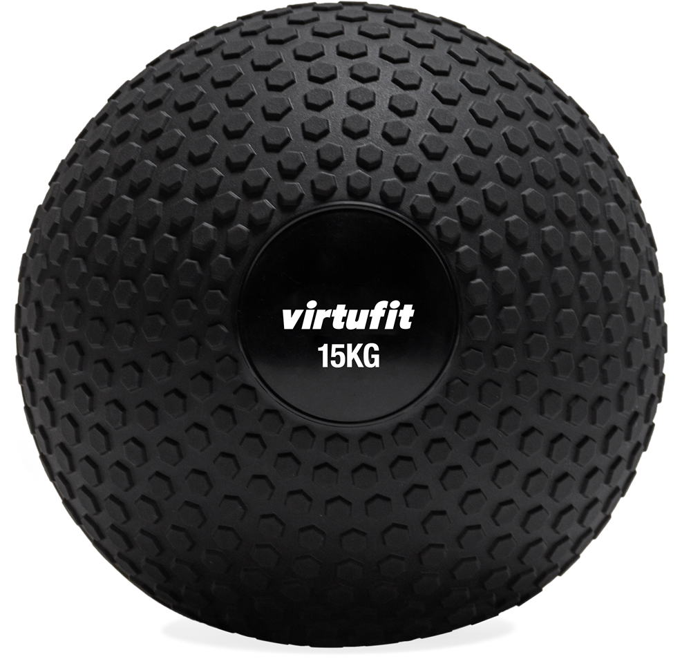 VirtuFit Slam Ball– Fitness Bal – 15 kg – Zwart - Tweedekans