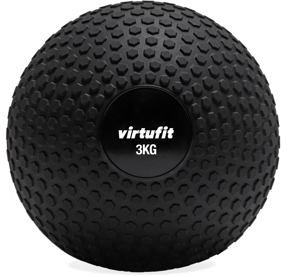 VirtuFit Slam Ball– Fitness Bal – 3 kg – Zwart - Tweedekans