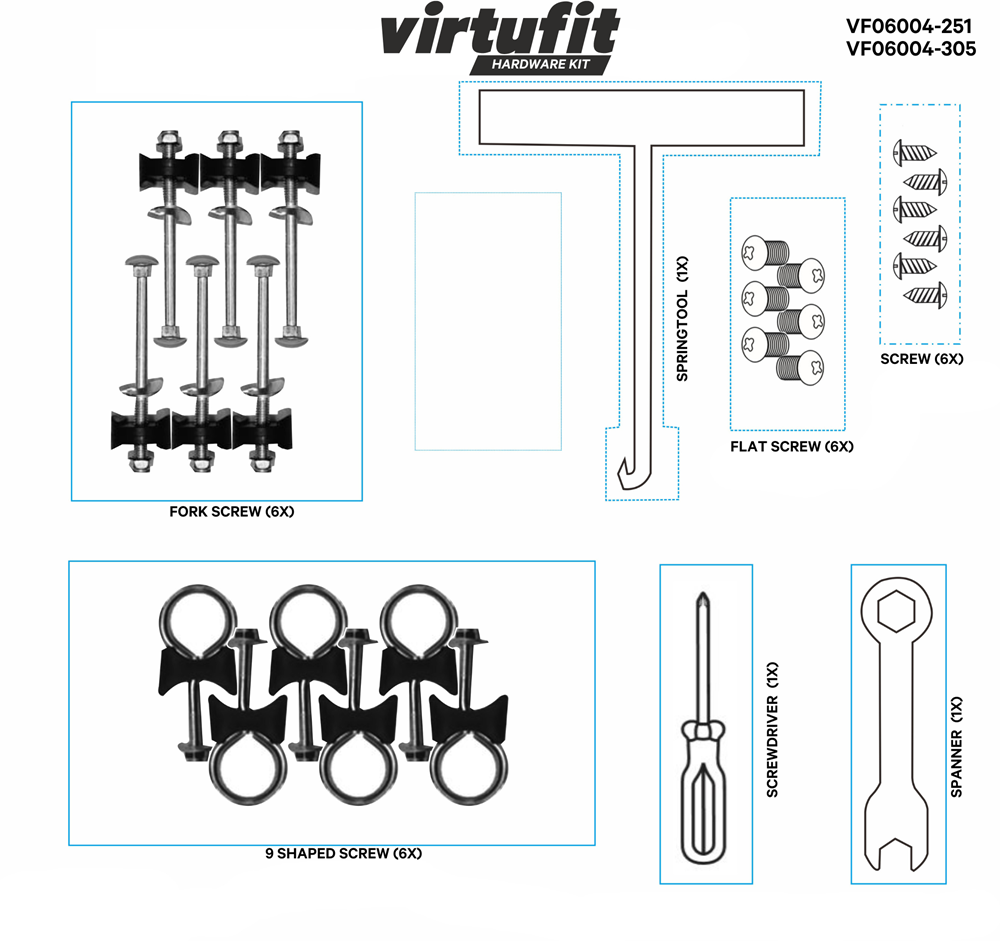 Hardware Kit  VF06004-251, VF06004-305