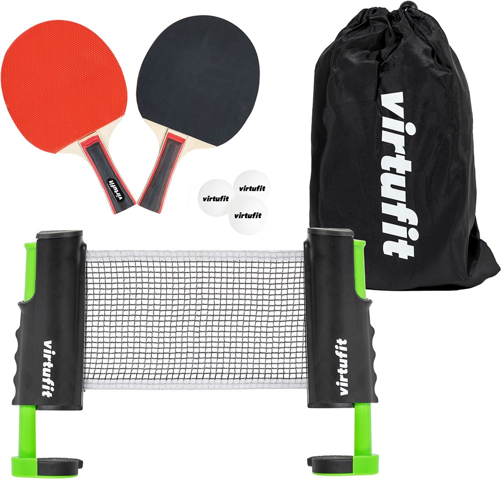 VirtuFit Verstelbaar Tafeltennisset - Met batjes en 3 ballen - Tweedekans