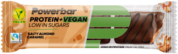 Powerbar Protein+ Bar Vegan - 12 x 2 x 21 gr - Salty Almond Caramel