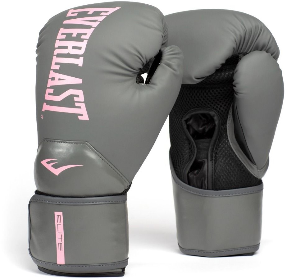 Everlast Elite 2 Bokshandschoenen - Grijs/Roze - 12 oz