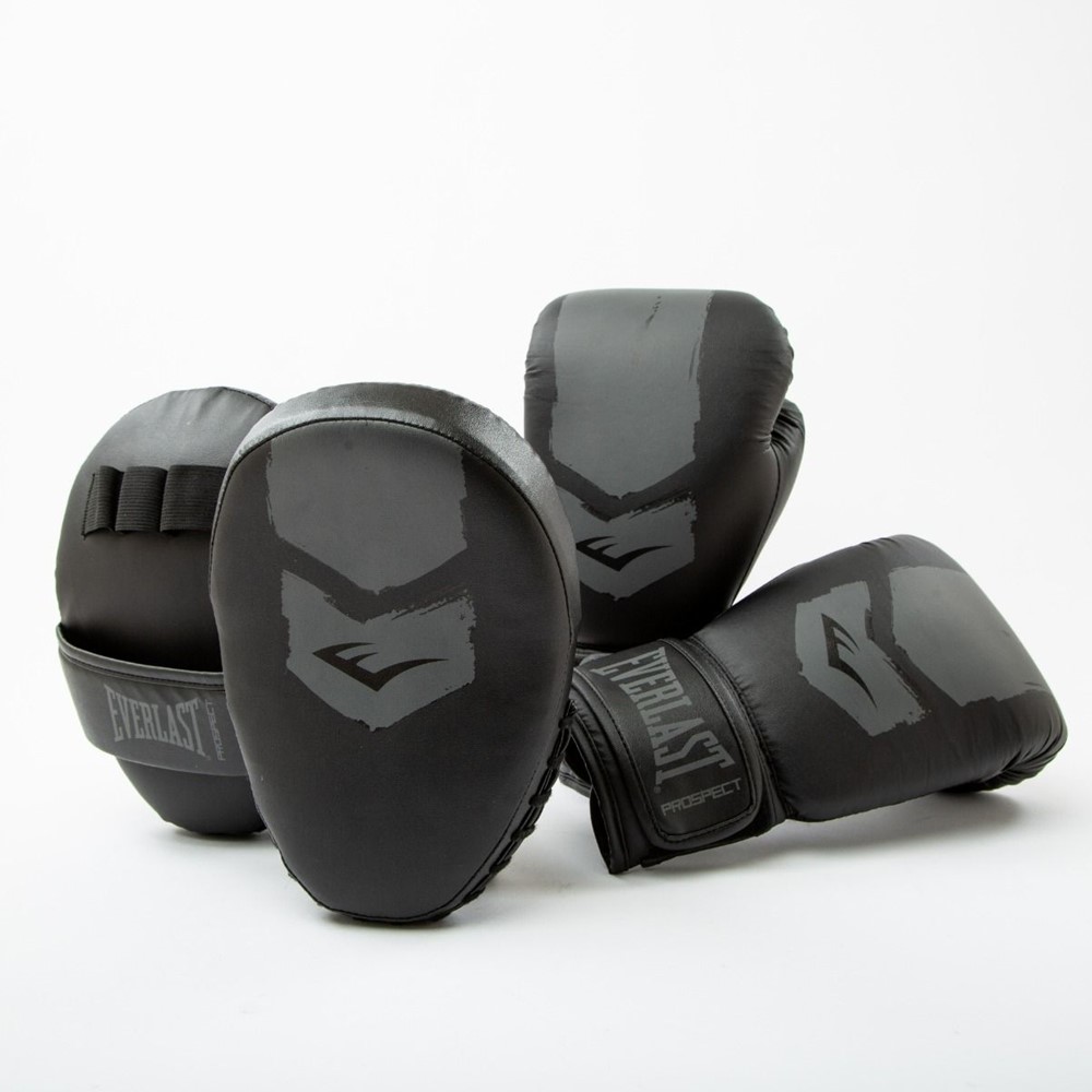 Everlast Prospect 2 Pad Kit - Bokshandschoenen&Pad - Zwart/Grijs