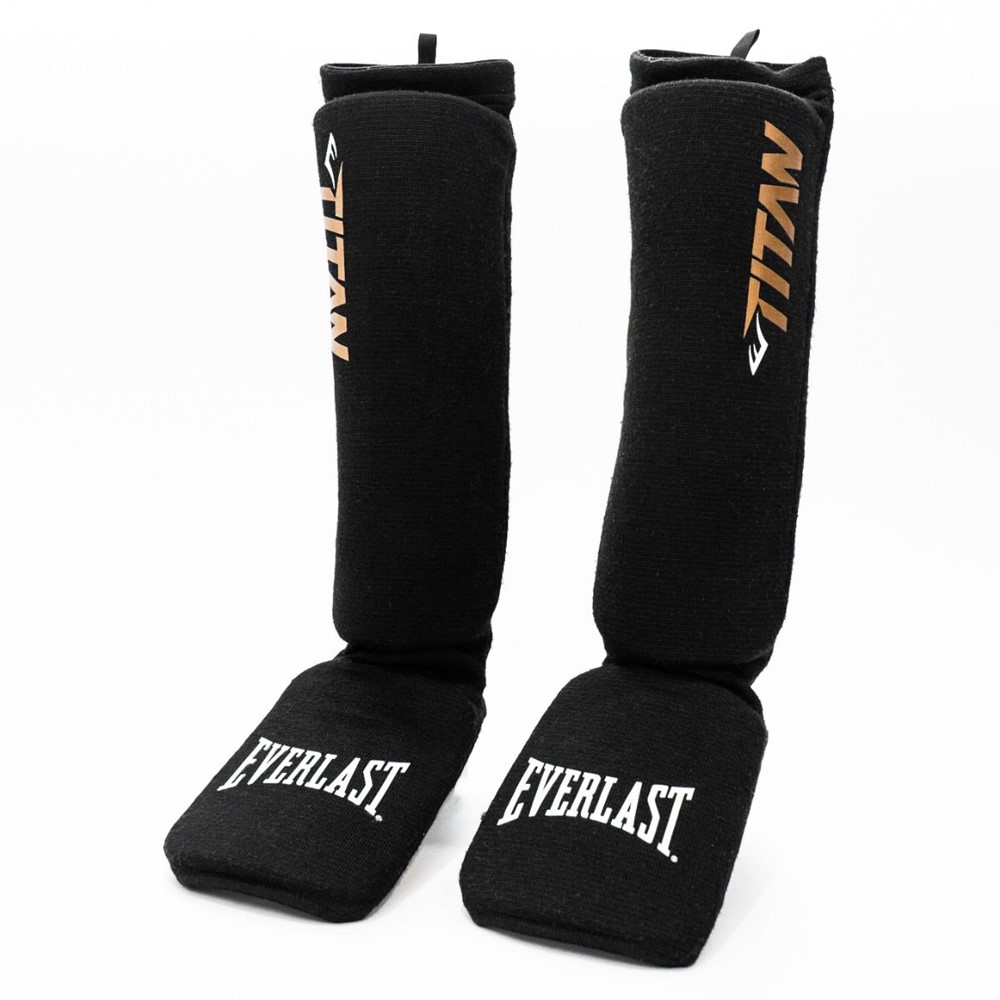 Everlast Titan Instep Scheenbeschermers - Zwart - L/XL