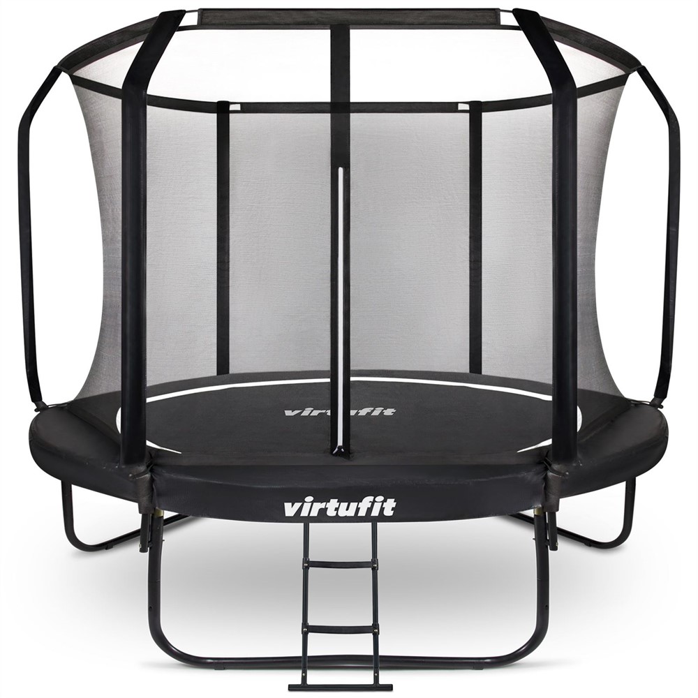 VirtuFit Premium Trampoline met Veiligheidsnet - Zwart - 305 cm - Tweedekans