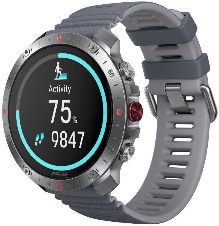 Polar Grit X2 Pro Premium Outdoor Smart Watch - Stone Grey - S/L