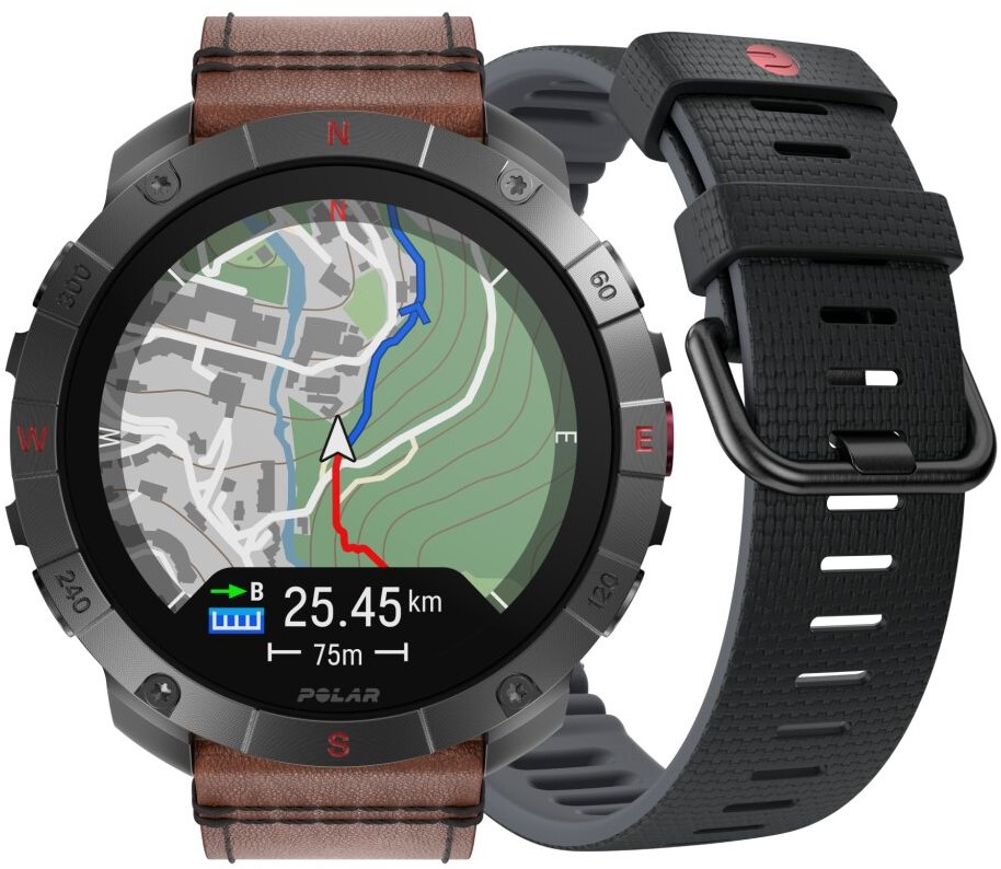 Polar Grit X2 Pro Titan Premium Outdoor Smart Watch - Brons/Zwart - S/L