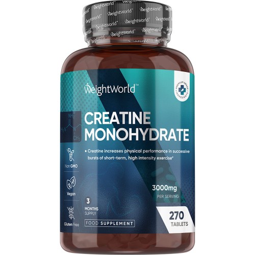 Creatine - 3000 mg 270 tabletten - Puur creatine monohydraat