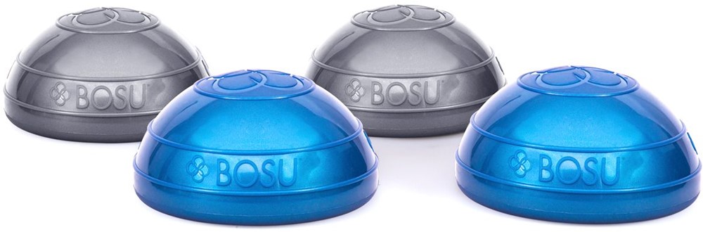 Bosu Balance Pods - Set van 4 - Grijs en Blauw