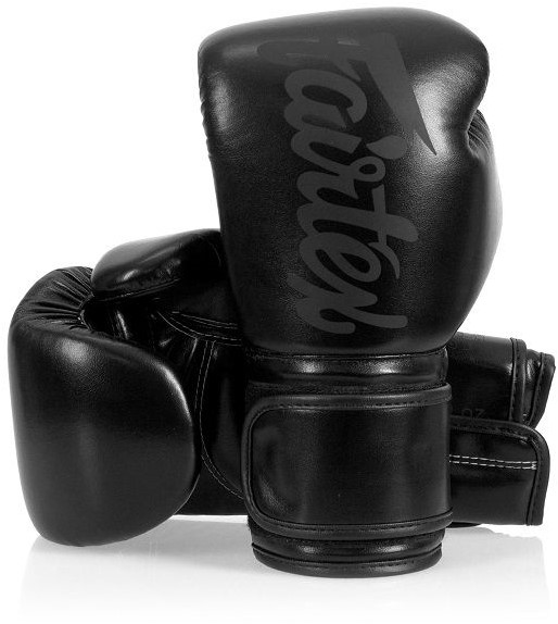 Fairtex Microfiber (Kick)bokshandschoenen - Zwart - 16 oz