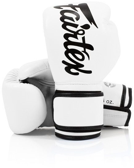 Fairtex Microfiber (Kick)bokshandschoenen - Wit - 10 oz