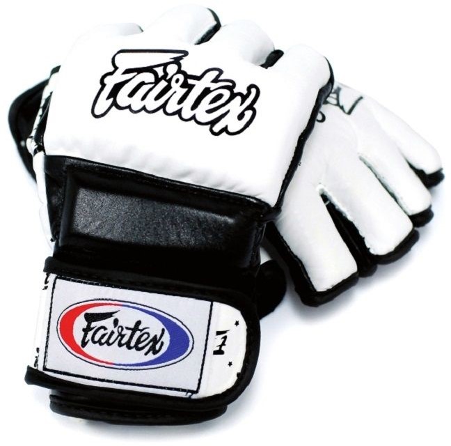 Fairtex MMA Handschoenen - Wit/Zwart - XL