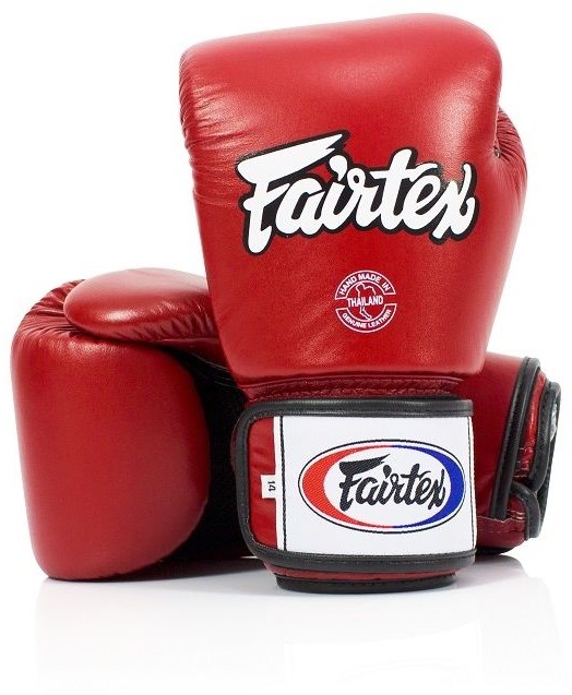 Fairtex Tight Fit (Kick)bokshandschoenen - Rood - 10 oz