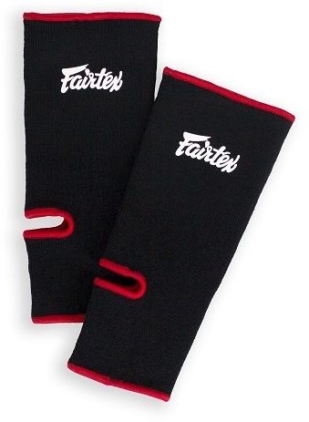 Fairtex Enkelbeschermers - Zwart/Rood  - OSFM