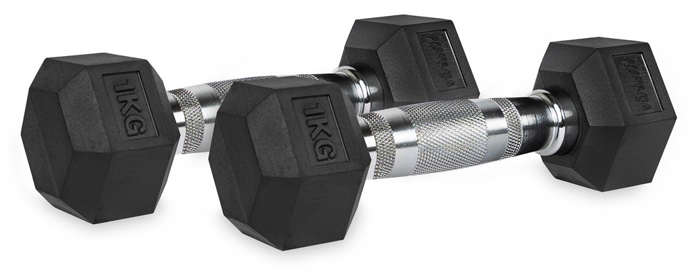 VirtuFit Hexa Dumbbell Pro Set - 2 x 1 kg