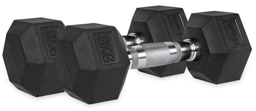 VirtuFit Hexa Dumbbell Pro Set - 2 x 8 kg