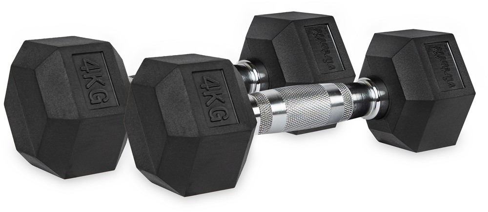 VirtuFit Hexa Dumbbell Pro Set - 2 x 4 kg