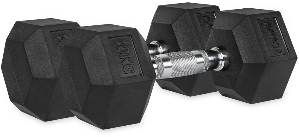 VirtuFit Hexa Dumbbell Pro Set - 2 x 10 kg