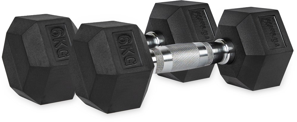 VirtuFit Hexa Dumbbell Pro Set - 2 x 6 kg