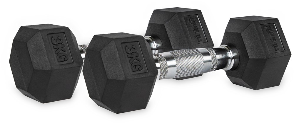 VirtuFit Hexa Dumbbell Pro Set - 2 x 3 kg