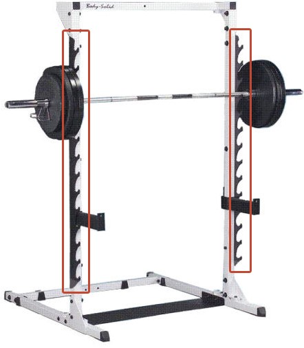 Body-Solid Grey Linear Bearing Smith Machine - Gun Rack Uitbreidingsset - Tweedekans