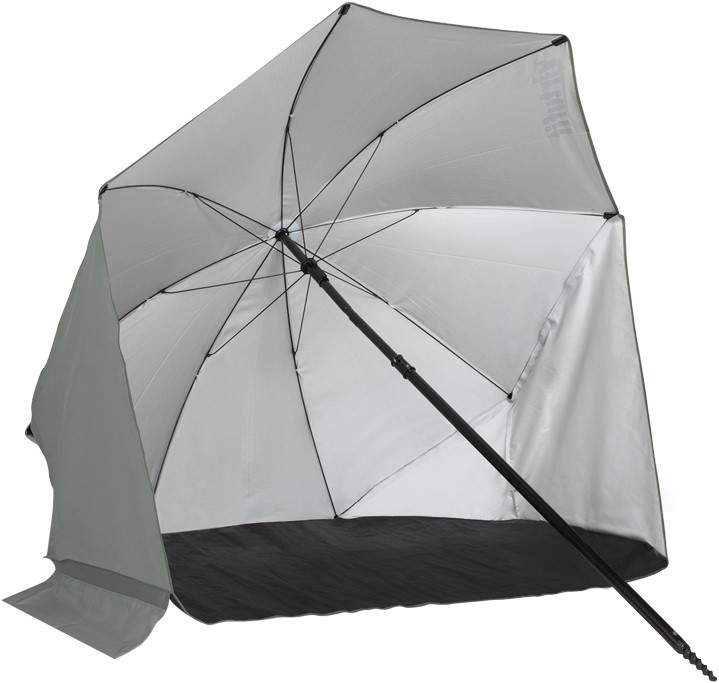 VirtuFit Strandparasol - Windscherm - 180 cm - Grijs