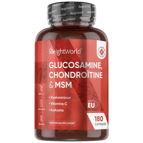 Glucosamine chondroitine MSM - 180 Capsules - 3 maanden voorraad