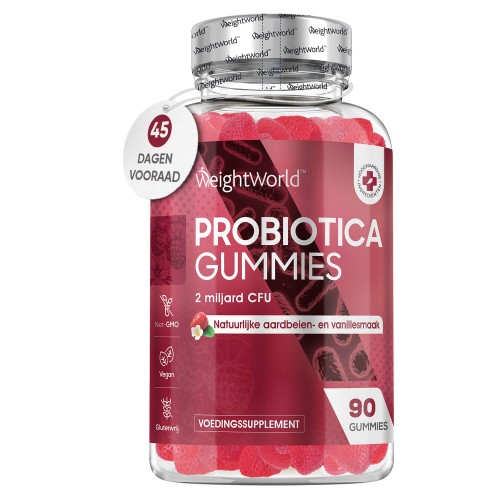 Probiotica- 90 gut gummies met 2 miljard CFU - 1.5 maand voorraad